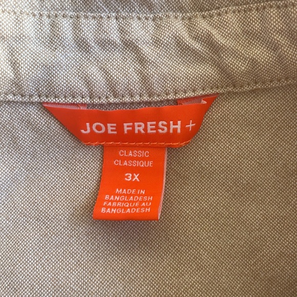 Joe Fresh Button Down Shirt 3X - Picture 5 of 7